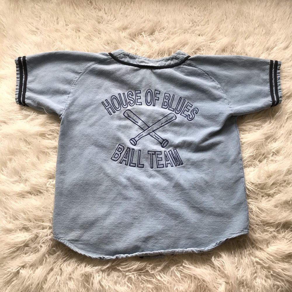 VINTAGE HOUSE OF BLUES JAKE ELWOOD BASEBALL JERSEY - Picture 5 of 6